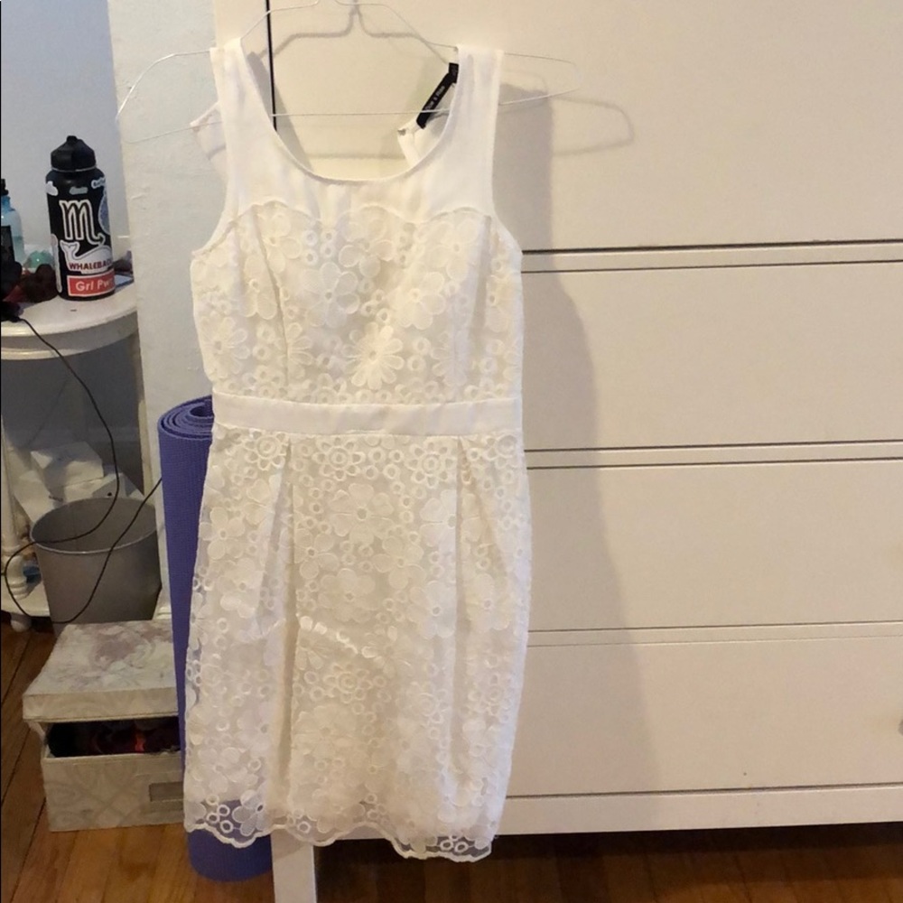 Dolce and Rae white flowered dress